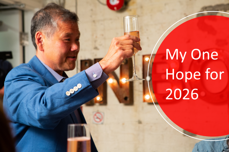 Edward Mah toasting to 2026