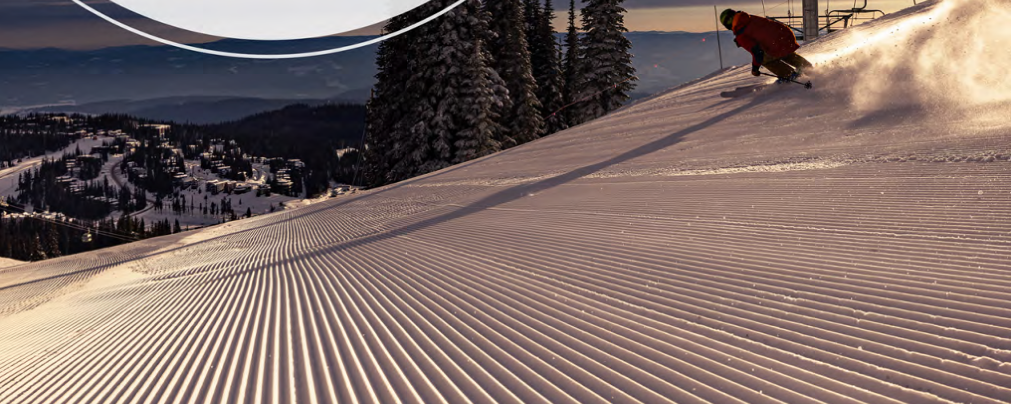 person skiing downhill