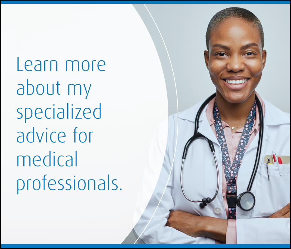 Learn more about specialized advice for medical professionals.