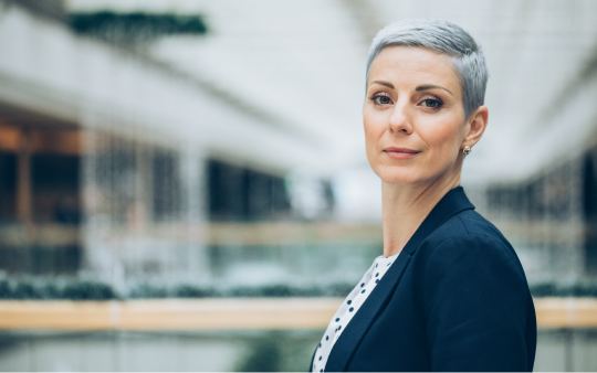 woman in suit