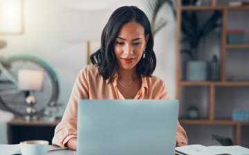 lady working on laptop