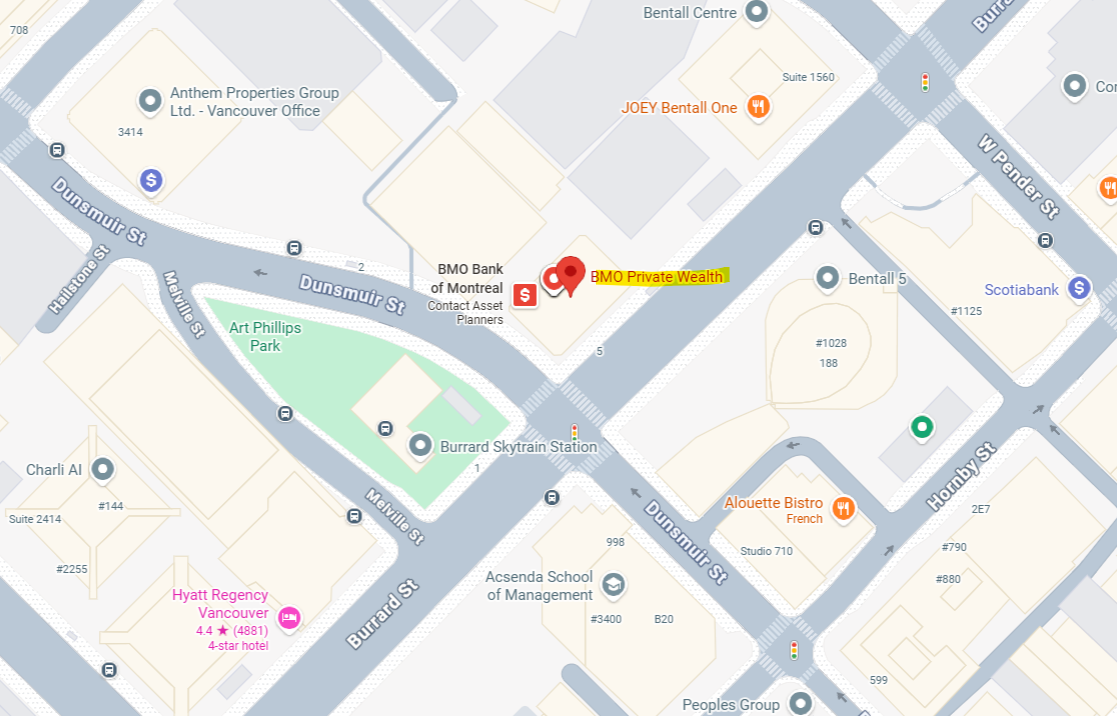 BMO Private Wealth on map